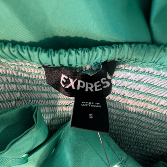 NWT Small Express Floral Square Neck Bow Back Tiered Maxi Dress - Picture 8 of 9